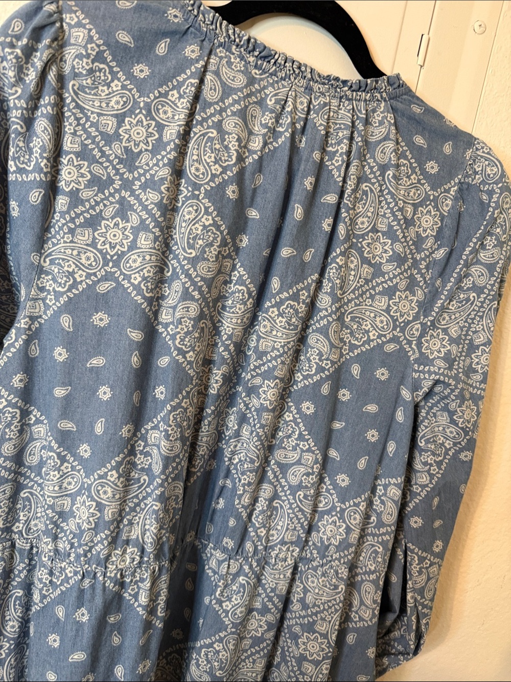 Daily Thread Blue Paisley Button-Front Maxi Dress - Picture 5 of 5